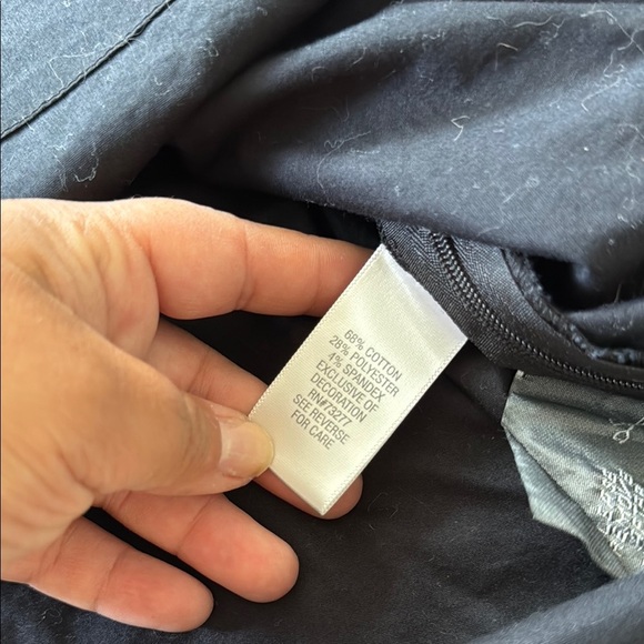 Dana Buchman XL Black Tunic with White Embroidery - Picture 8 of 8